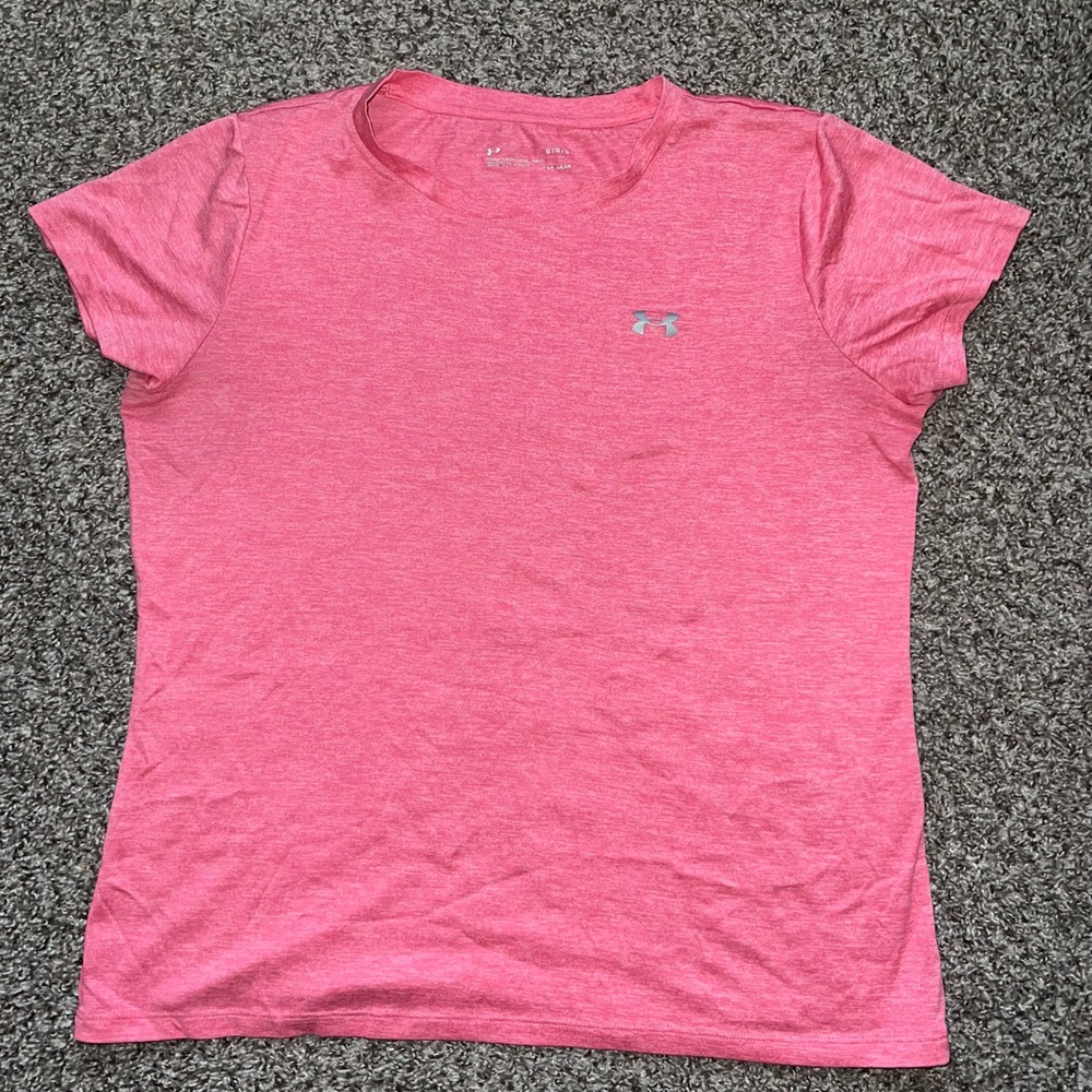 Under Armour Women's Heathered Pink Tee